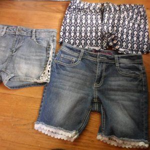 lot of 3 Red Camel denim shorts girl/teen sz 14